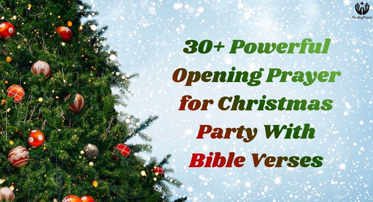 30+ Powerful Opening Prayer for Christmas Party With Bible Verses
