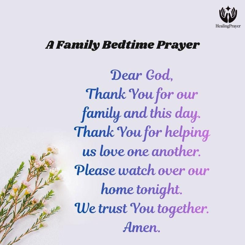 A Family Bedtime Prayer