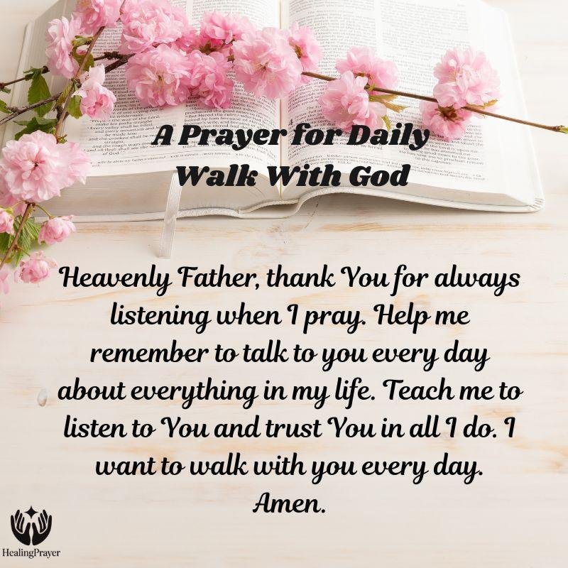 A Prayer for Daily Walk With God