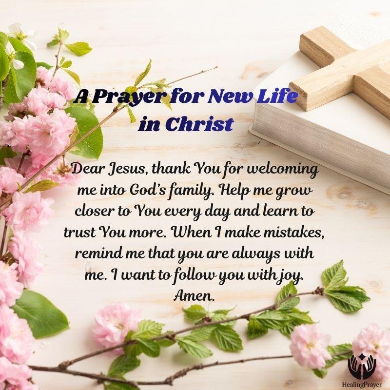 A Prayer for New Life in Christ