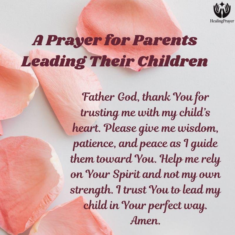 A Prayer for Parents Leading Their Children