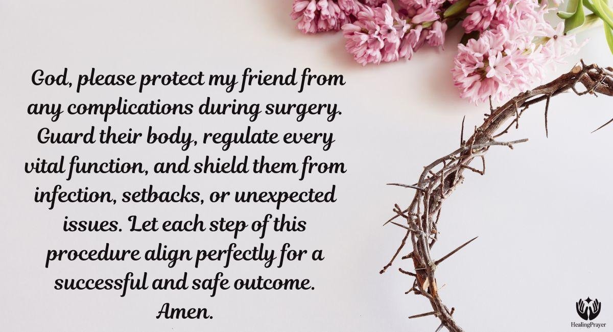 A Prayer for Protection from Complications