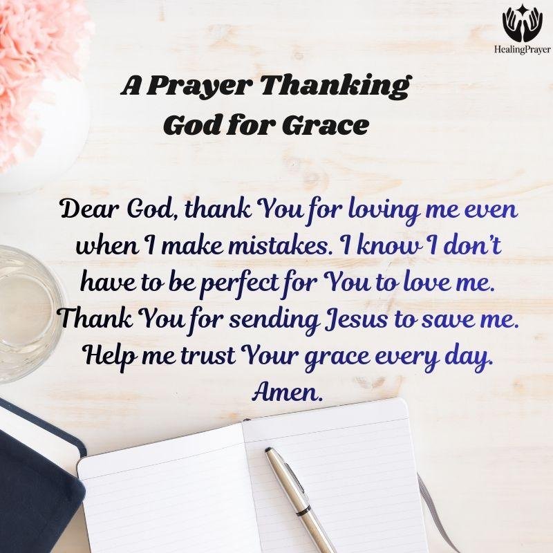 A Prayer Thanking God for Grace