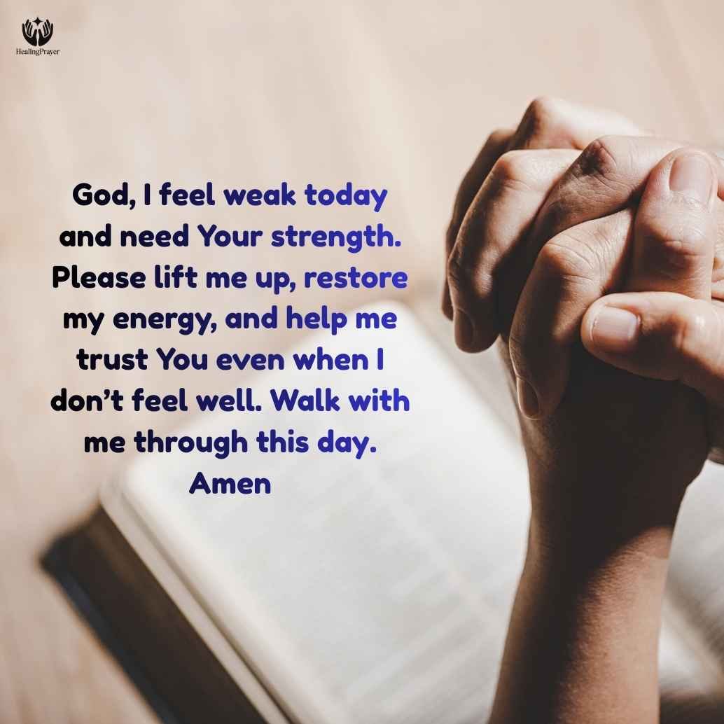 A Simple Prayer When Health Feels Weak