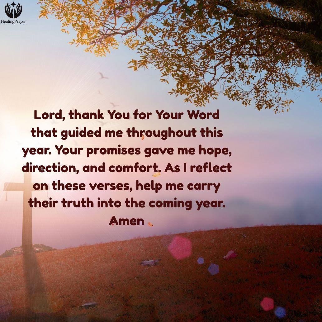 Closing Prayer: Thank You God for the Year and What’s Ahead