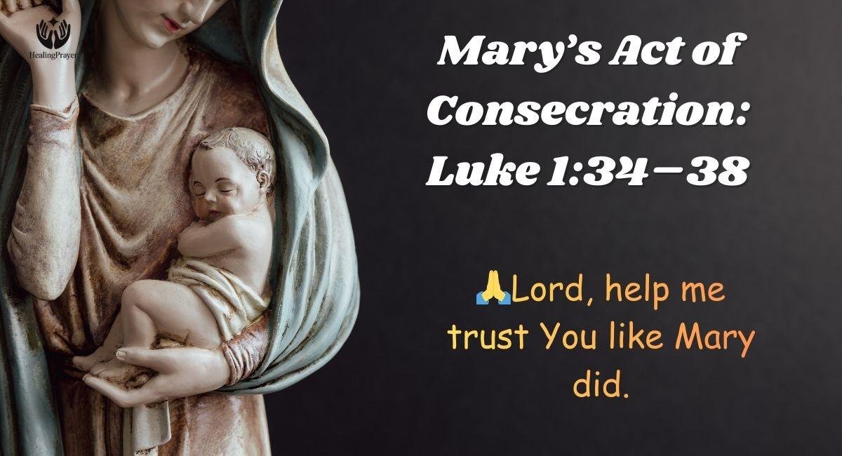 Mary’s Act of Consecration: Luke 1:34–38