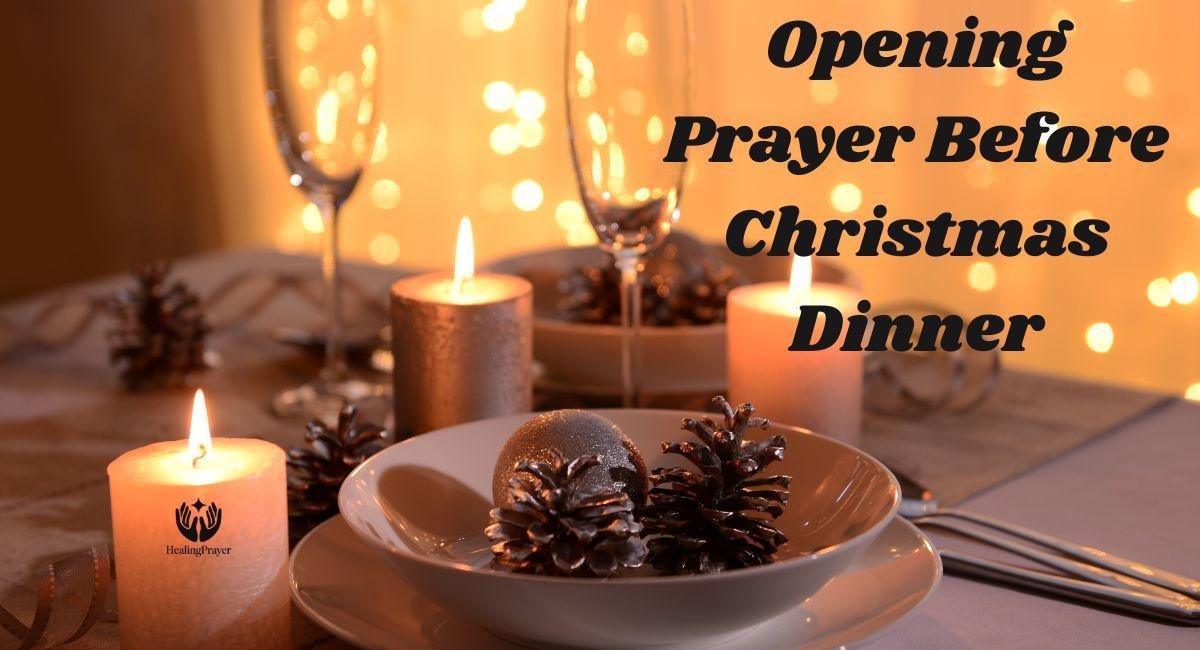 Opening Prayer Before Christmas Dinner