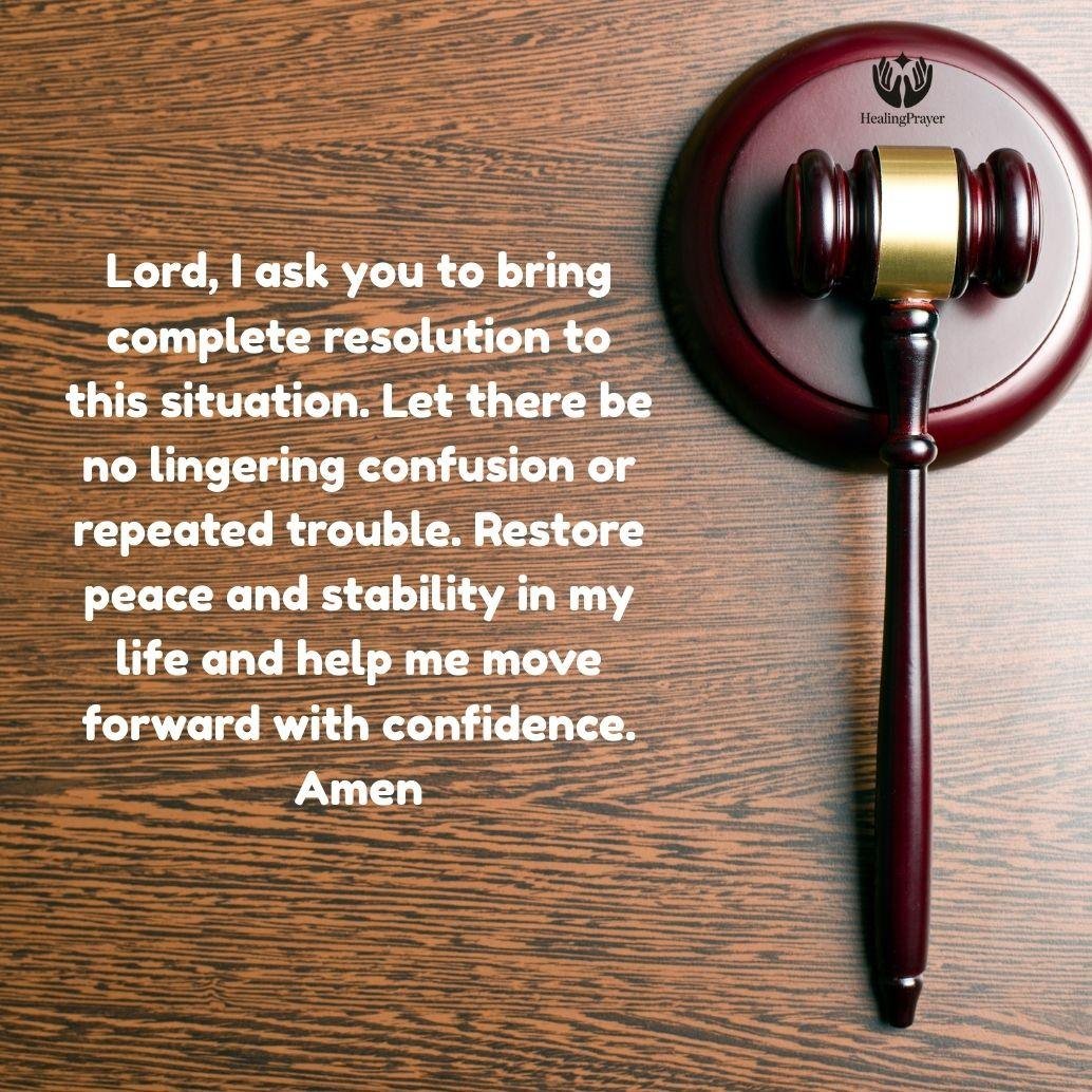 Prayer for Divine Settlement and Complete Resolution