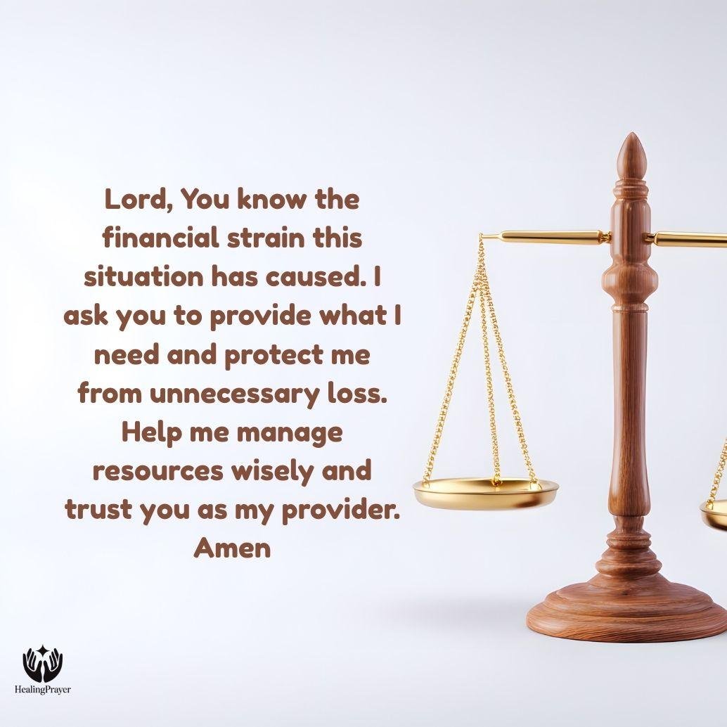 Prayer for Financial Protection During Court Cases