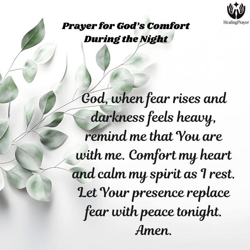 Prayer for God’s Comfort During the Night