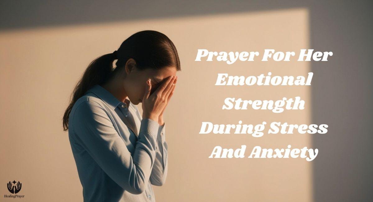 Prayer For Her Emotional Strength During Stress And Anxiety