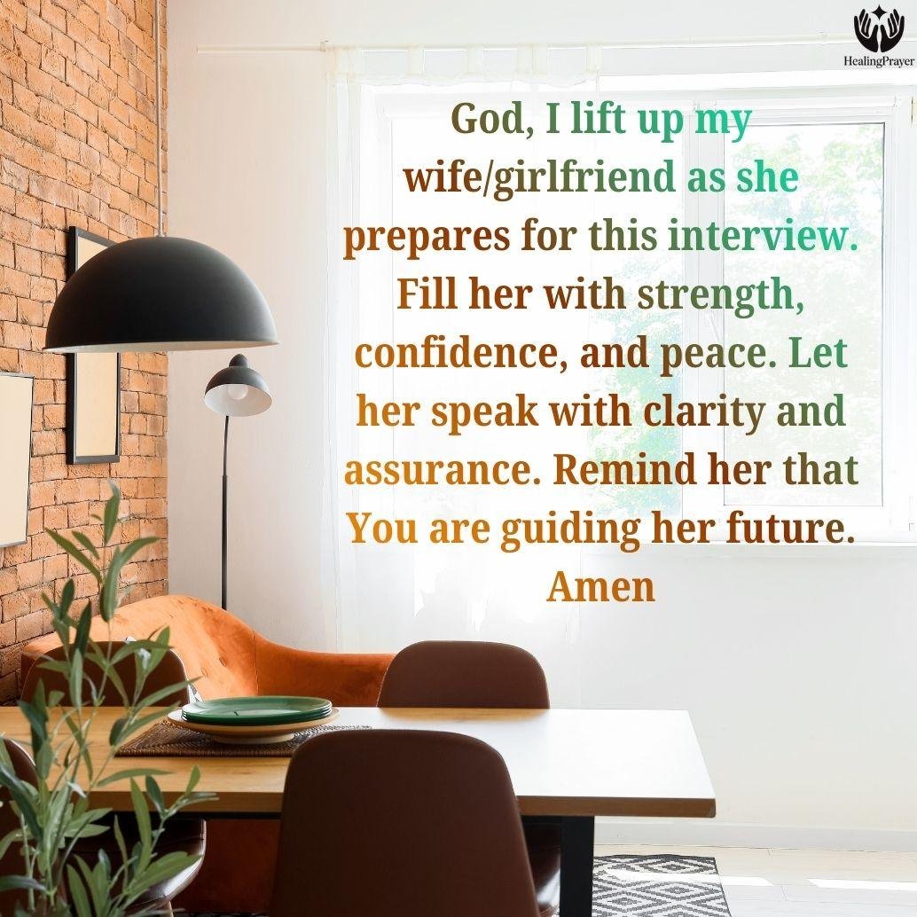 Prayer for My Wife or Girlfriend’s Job Interview