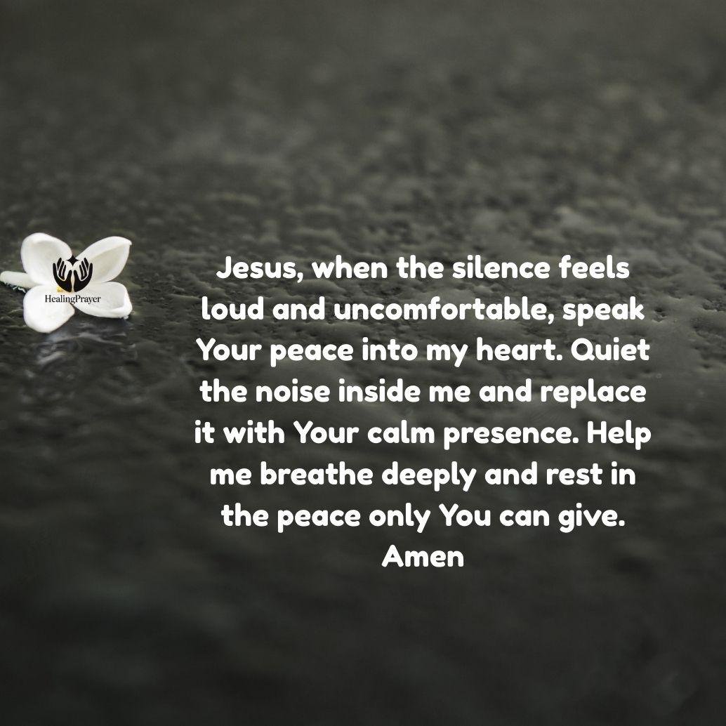 Prayer for Peace When Silence Feels Too Loud