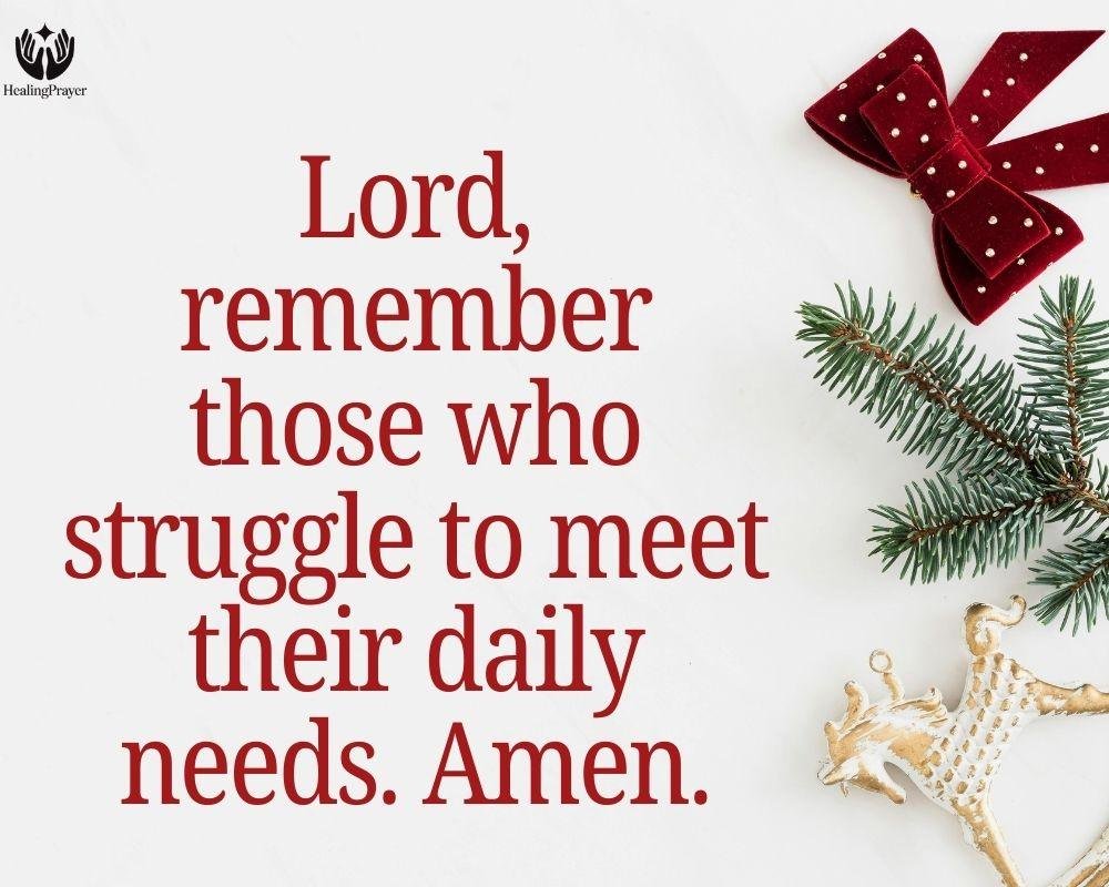 Prayers for the Poor and Less Fortunate