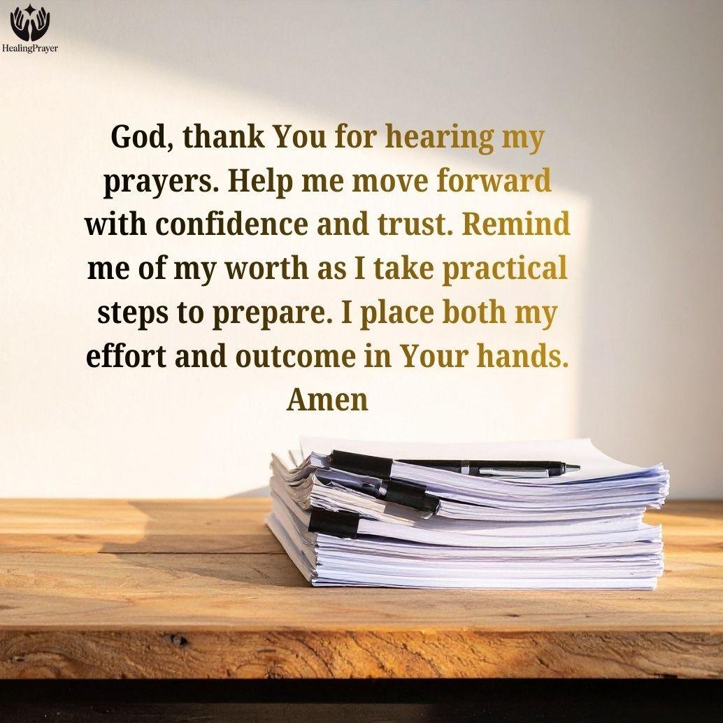 What To Do After You Pray for a Job Interview