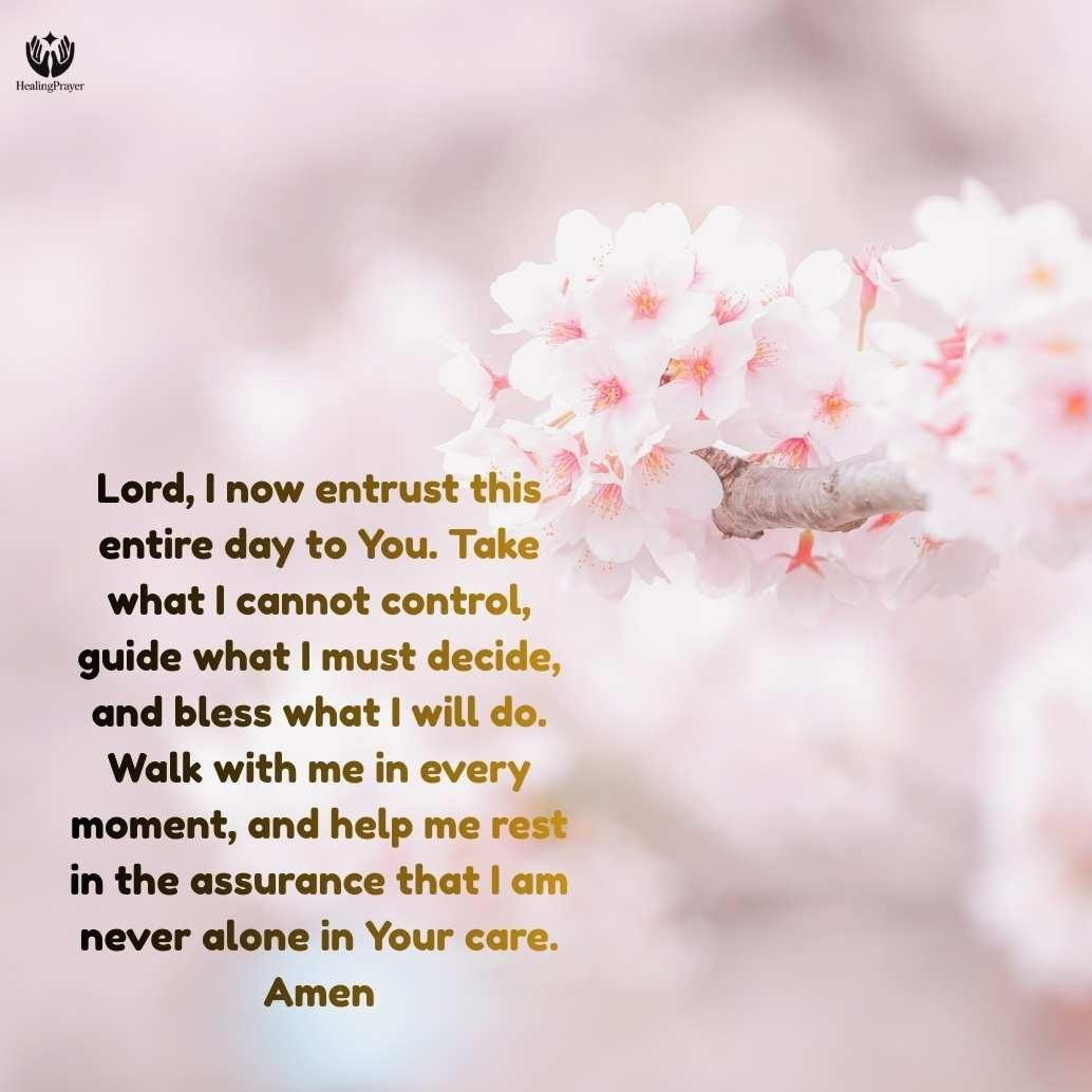 A Final Morning Prayer to Entrust Your Day to God