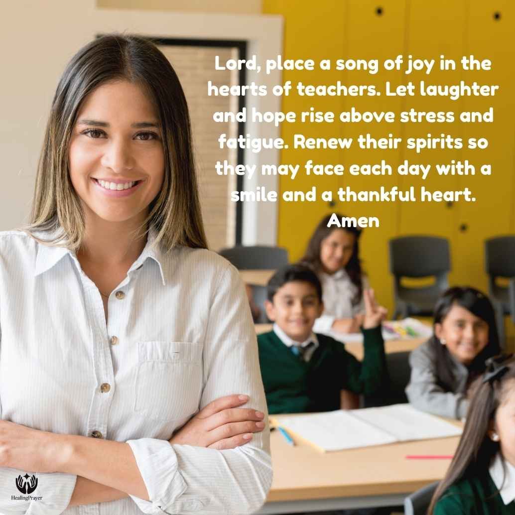 A Joyful Prayer for Teachers with a Smile