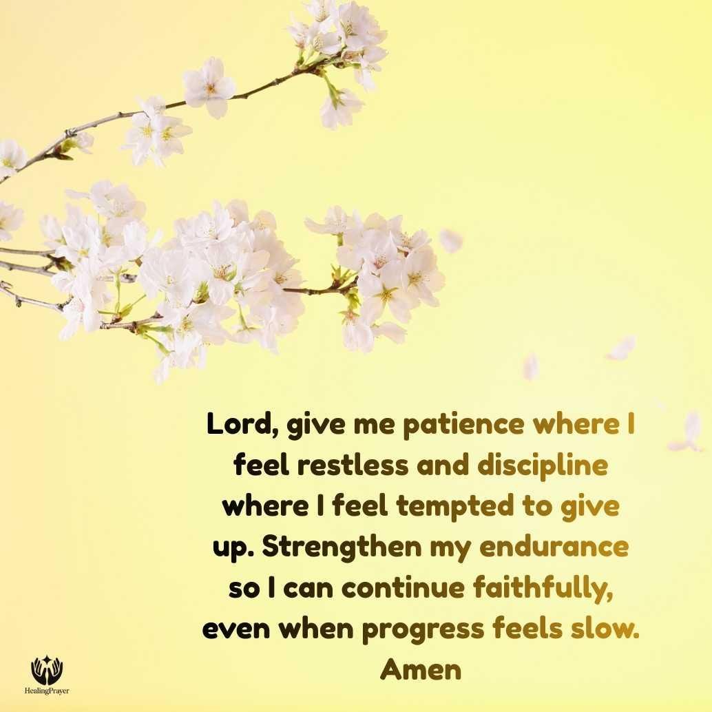 A Prayer for Patience, Discipline, and Endurance