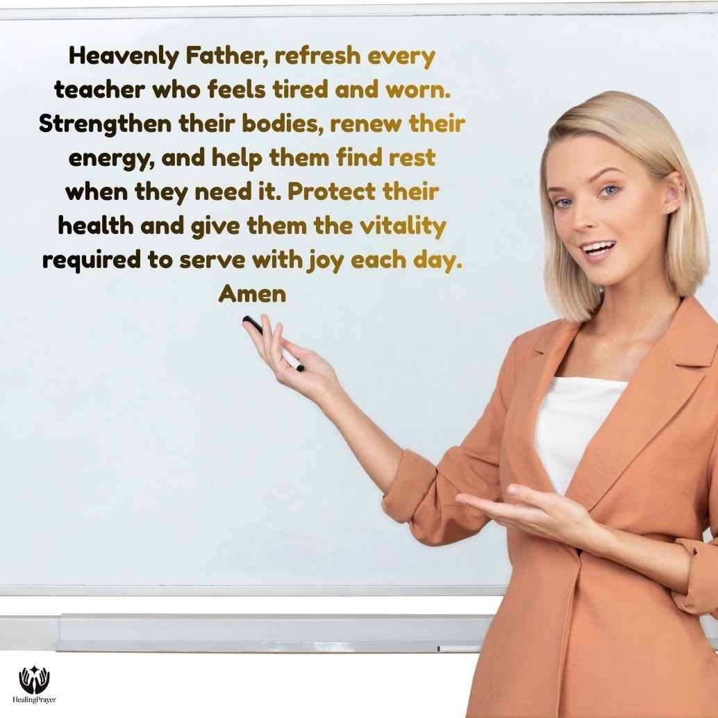 A Prayer for Teachers’ Health and Energy