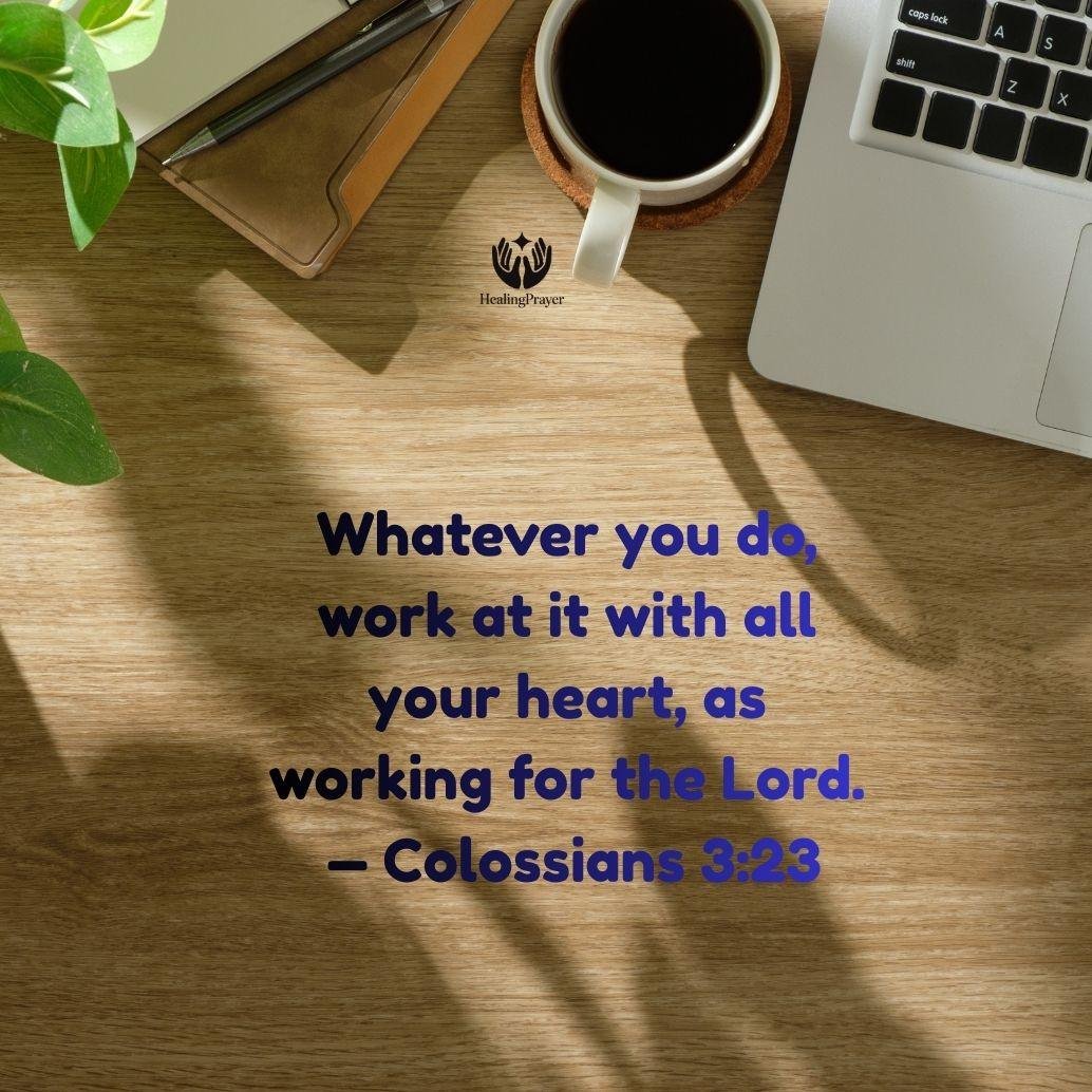 Bible Verse for Success and Excellence at Work