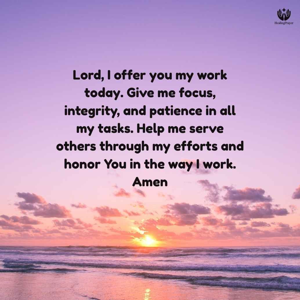 Catholic Morning Prayer for Work, Career, and Daily Duties