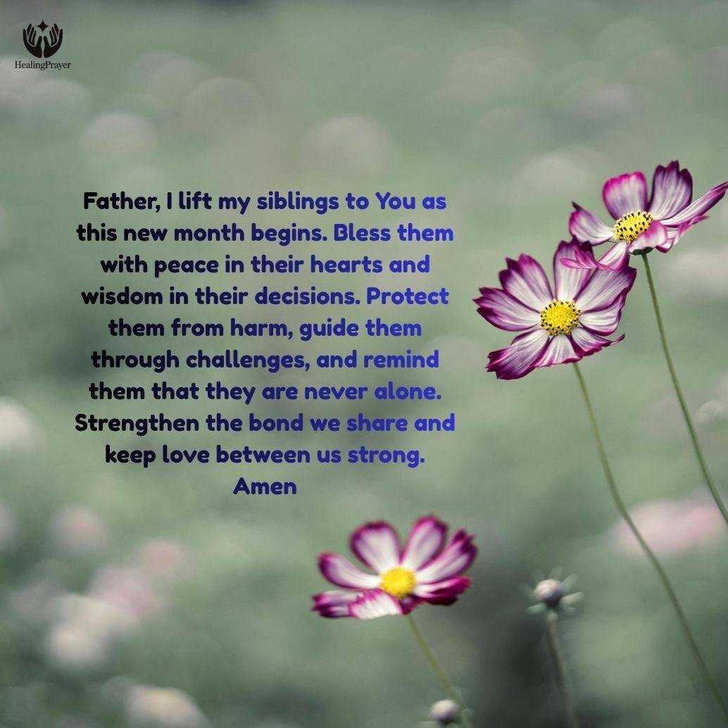 Happy New Month Messages for Brother and Sister
