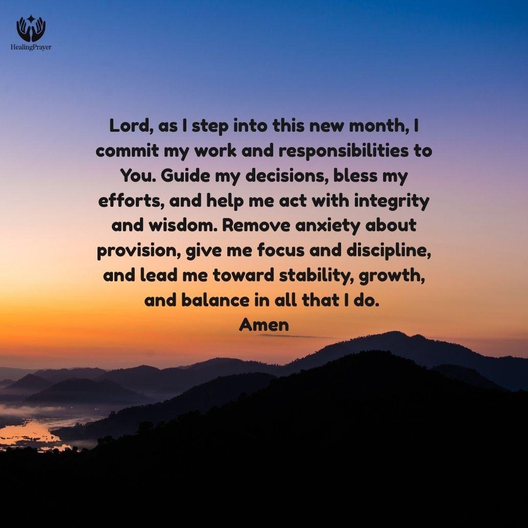 Happy New Month Prayers for Work, Career, and Finances