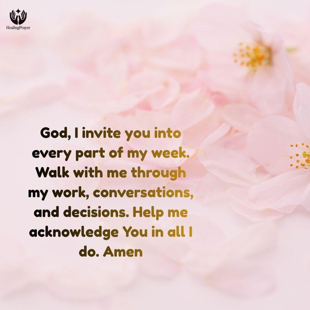 How Can I Invite God Into My Work Week?