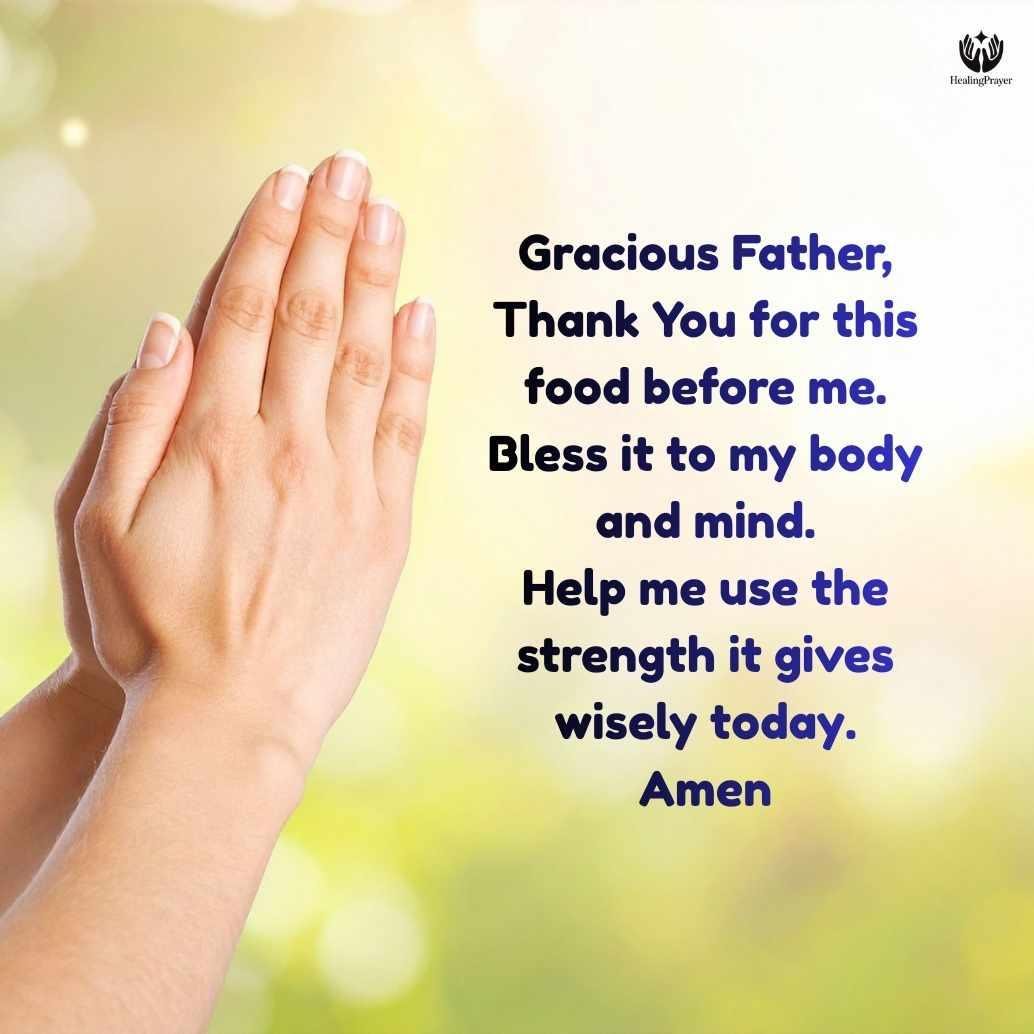 Lunch Prayer Before Eating