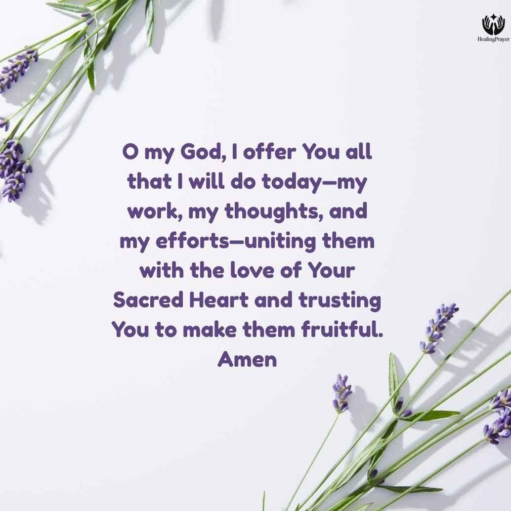 Morning Offering of St. Thérèse of Lisieux