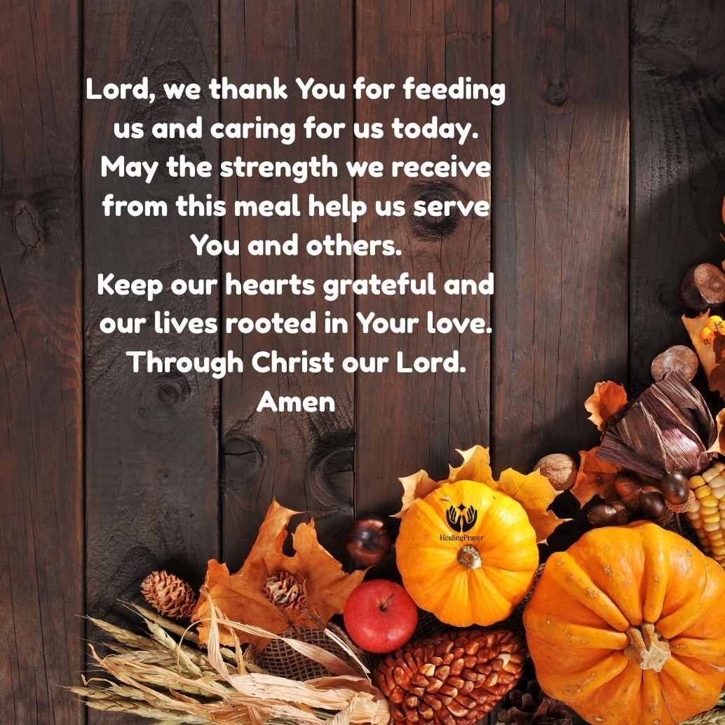 Prayer After Meal (Catholic Thanksgiving)