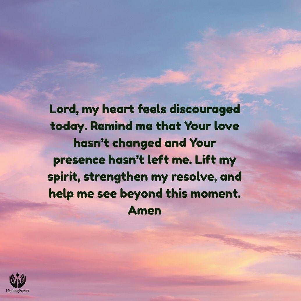 Prayer for Encouragement When You Feel Discouraged