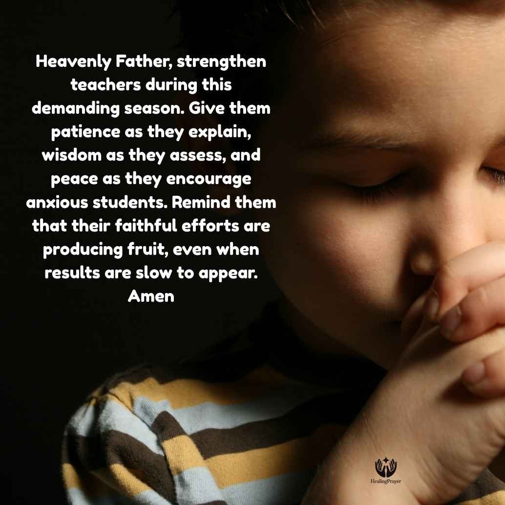 Prayer for Teachers During Exams Season