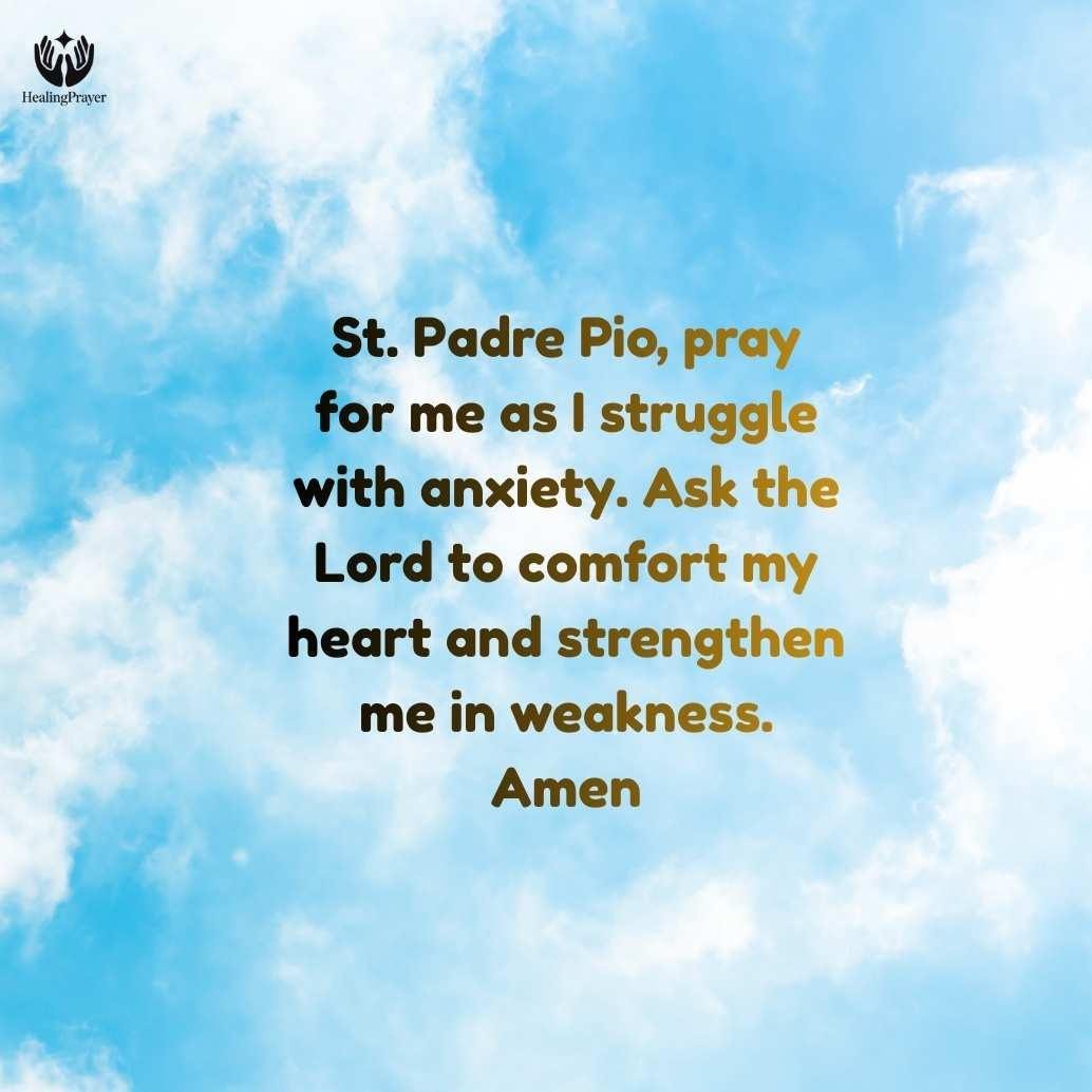 Prayer to St. Padre Pio for Comfort and Peace