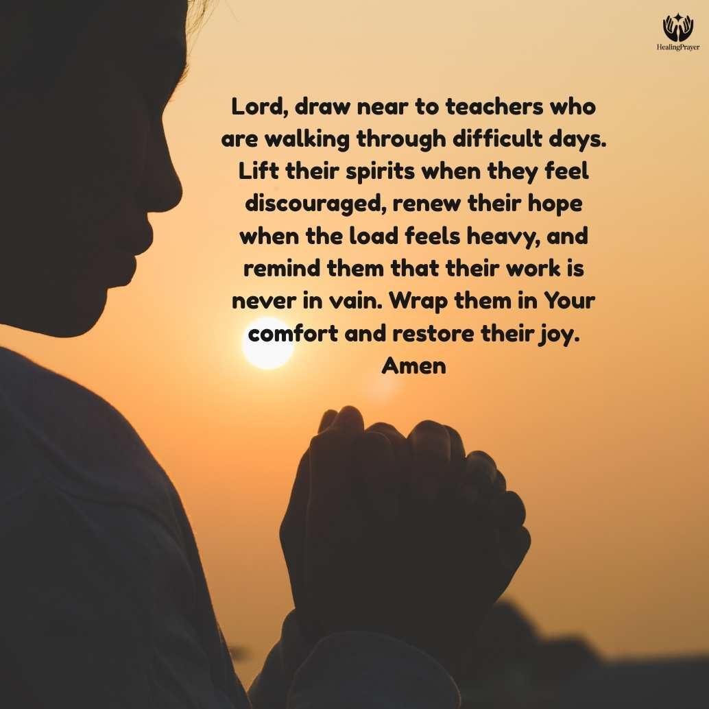 Prayers for Teachers in Difficult Times