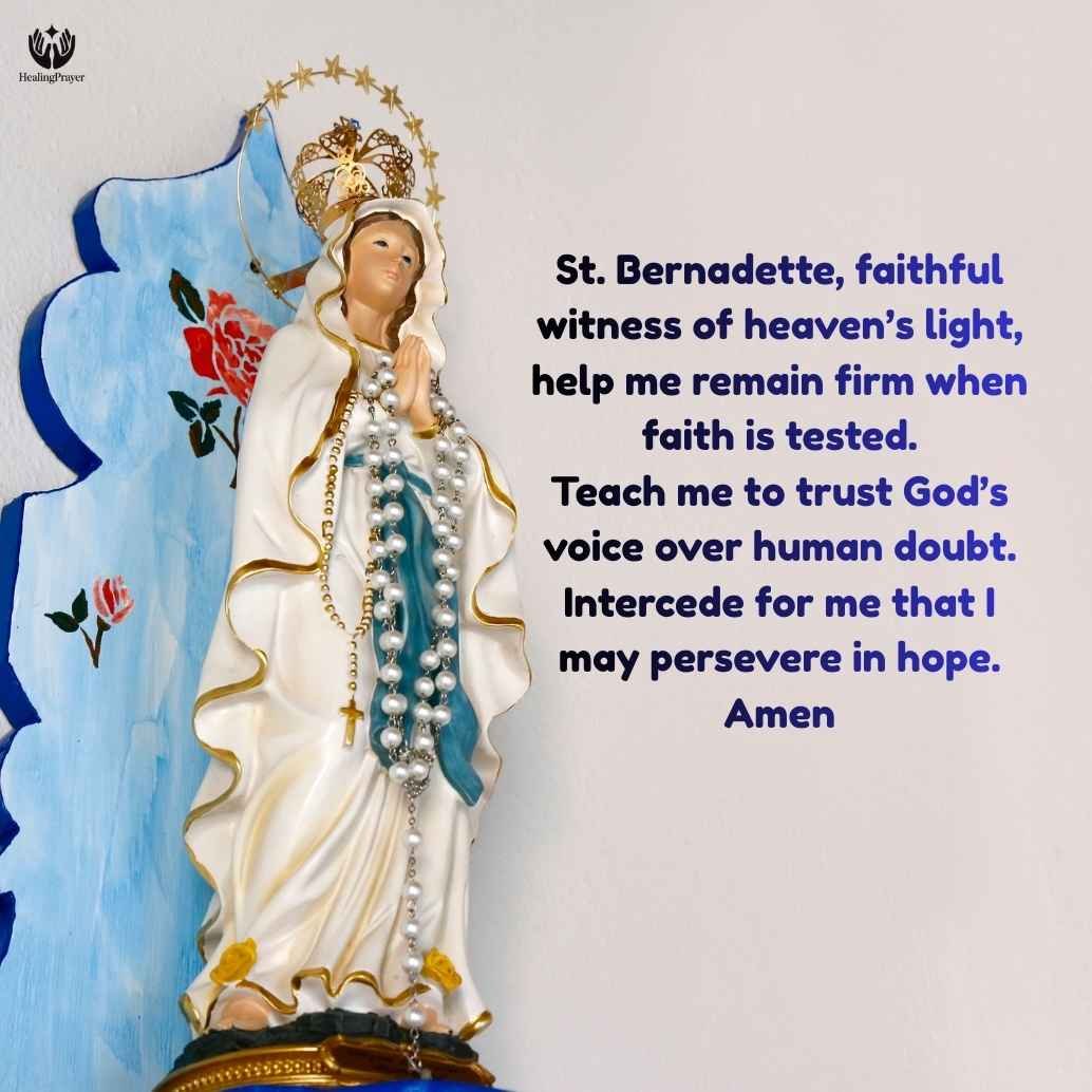 Saint Bernadette and Her Encounter with Our Lady