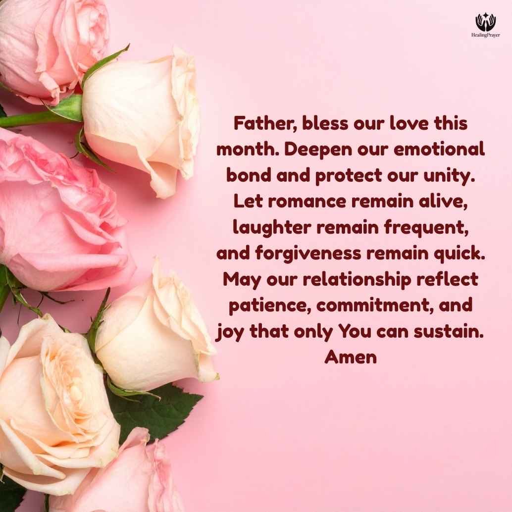 Romantic Happy New Month Prayer for My Love
