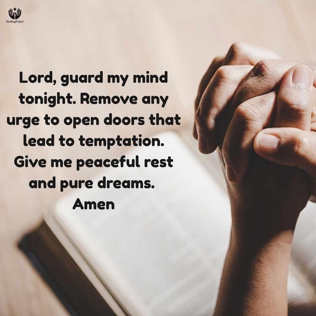 Short Prayer Before Sleep to Resist Night Temptations