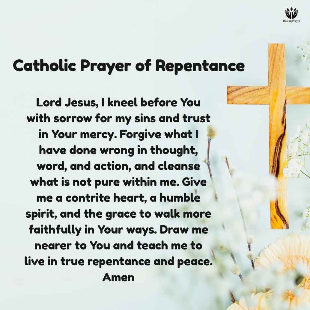 Catholic Prayer of Repentance and Forgiveness