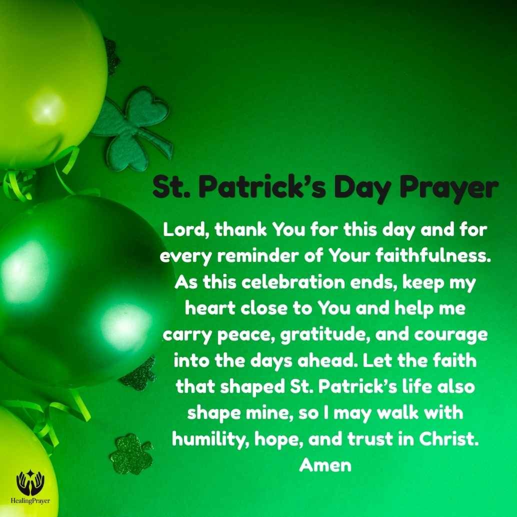 Closing Prayer for St. Patrick’s Day Blessings and Reflection