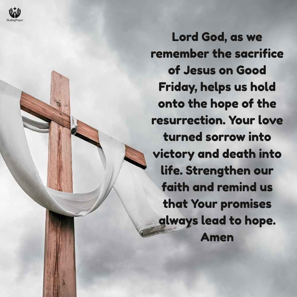 Easter Prayer Connected to Good Friday Hope