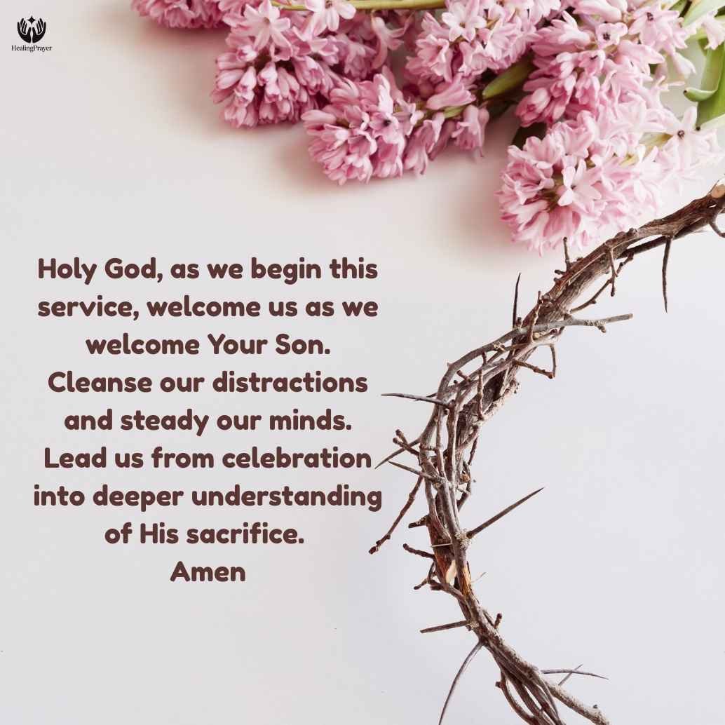 Palm Sunday Opening Prayer for Church Services