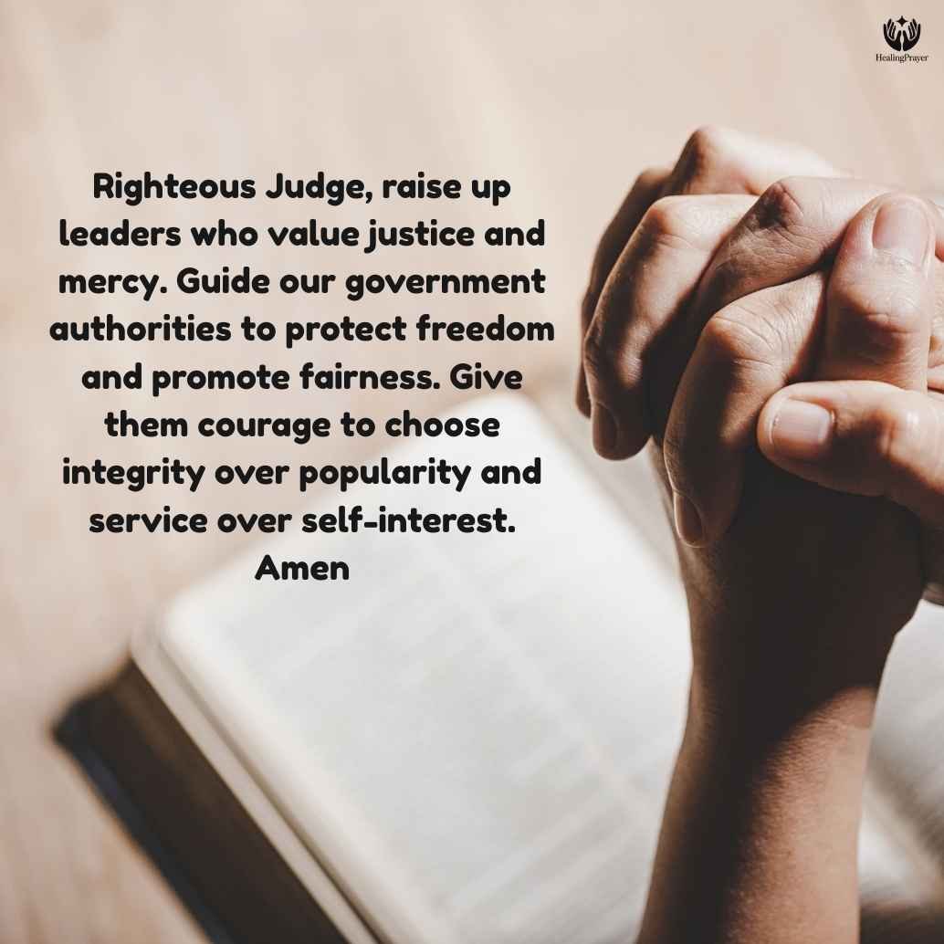 Prayer for Government Leaders and Political Authorities