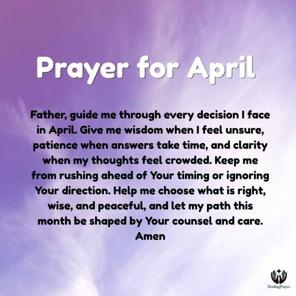 160+ Powerful Prayers for the New Month of April 2026