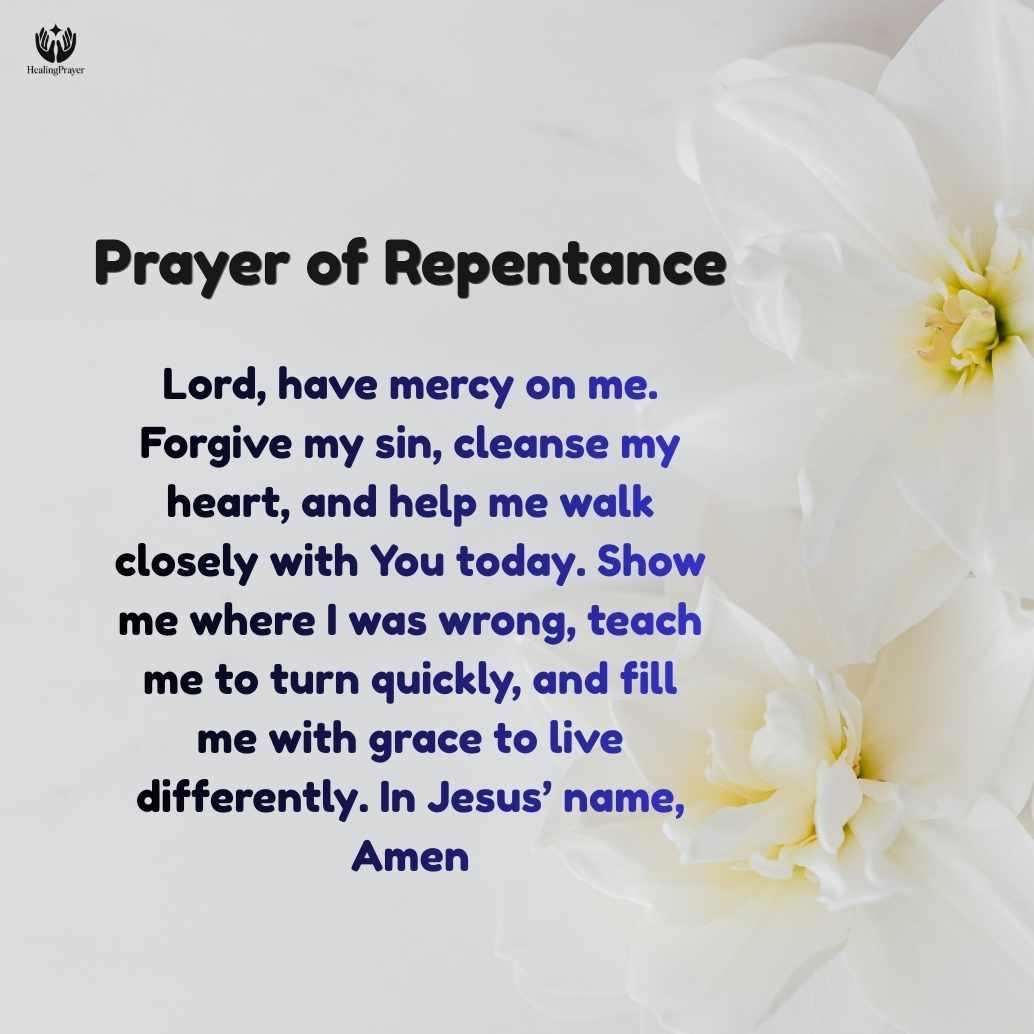 Short Prayer of Repentance for Daily Use
