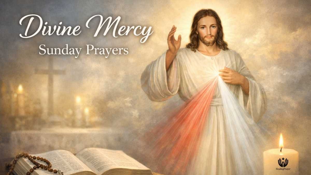 70+ Powerful Divine Mercy Sunday Prayers with Bible Verses, Chaplet, 3 O'clock Prayer, and Novena