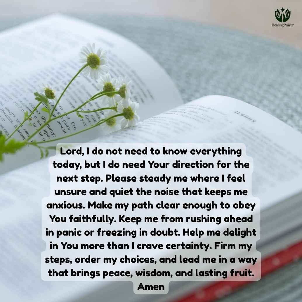 A Prayer for the Next Step in Life and God’s Direction