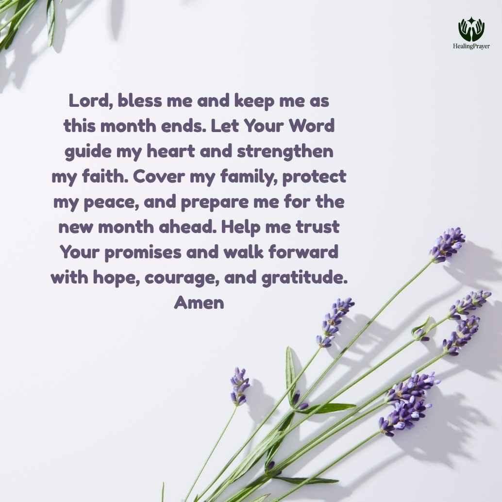 Bible Verses for End of the Month Prayers