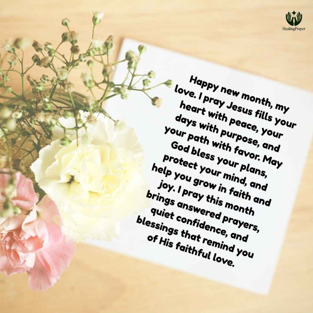 Christian Happy New Month Prayers for My Love