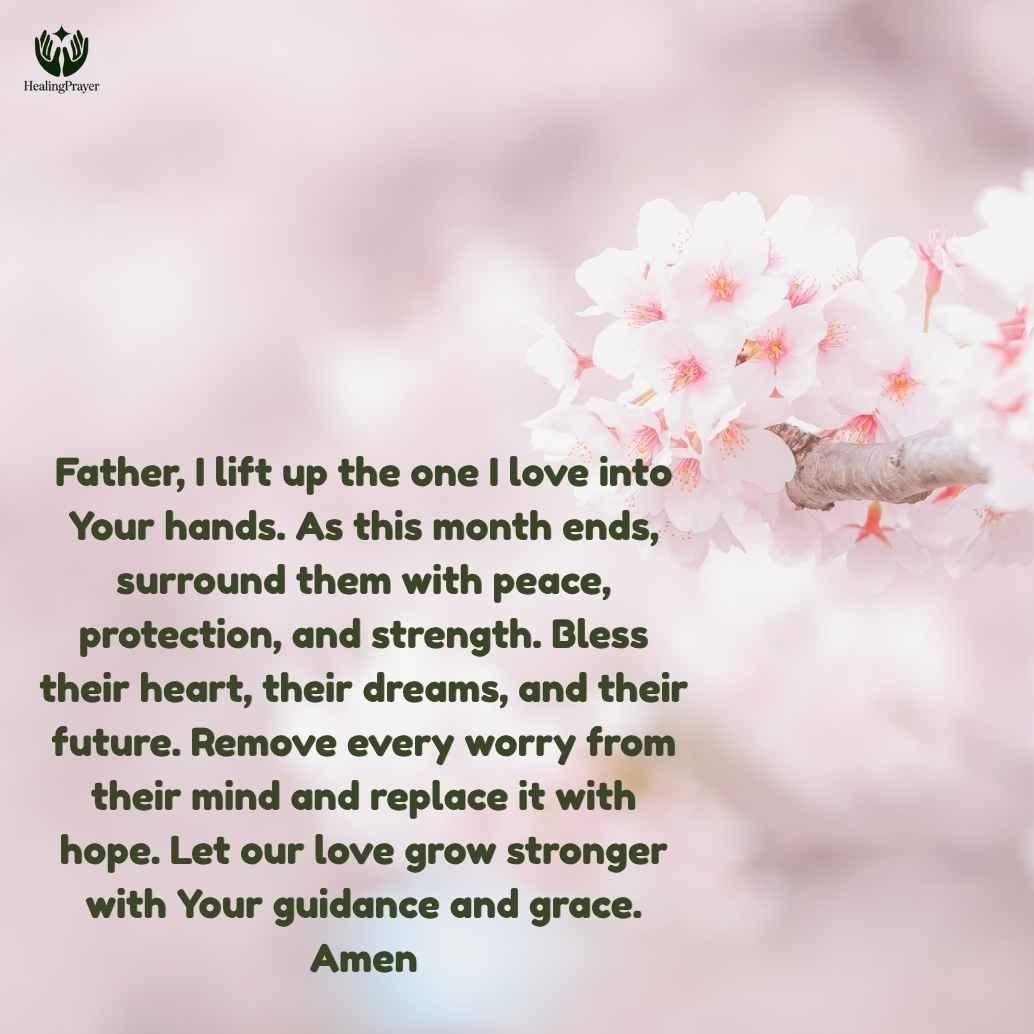 End of the Month Prayer for My Love